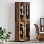 vidaXL Haut Armoire avec étagère FLORIN Bois ancien 60 x 35 x 182 cm