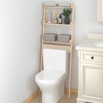 vidaXL Étagère de toilette 63 5x32x179 cm Bois de pin massif