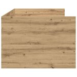 vidaXL Lit d'appoint Chêne artisanal 90 x 190 cm Bois d'ingénierie