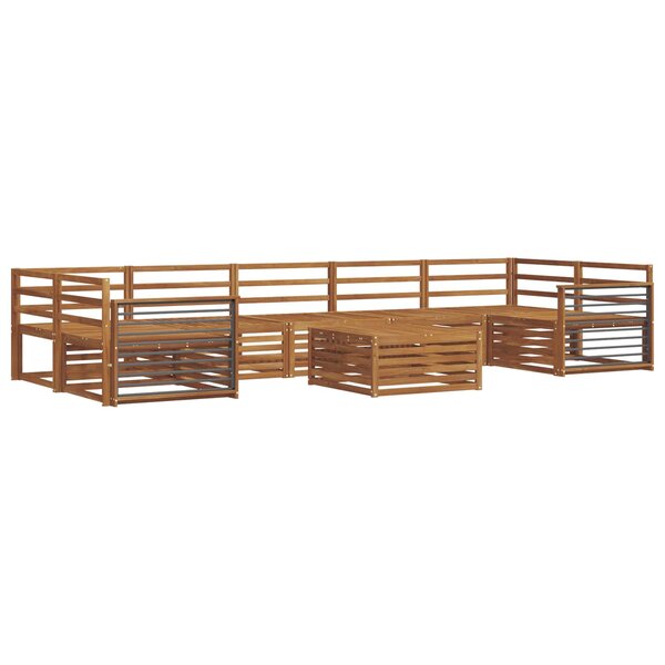 vidaXL Ensemble de canapés d'extérieur 8 pc Naturel