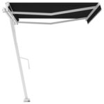 vidaXL Auvent automatique sur pied 400x300 cm Anthracite