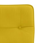 vidaXL Chaises à manger lot de 4 jaune velours
