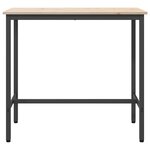 vidaXL table Naturel 100 x 50 x 91 cm Bois d'ingénierie et acier