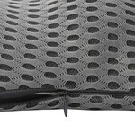 vidaXL Coussin de Dos avec oreiller Gris 47 5 x 23 x 12 cm Maille 4D