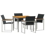 vidaXL Ensemble de salle à manger pour jardin 5 Pièces