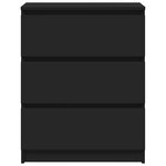 vidaXL Buffet Noir 60x35x76 cm Bois d'ingénierie