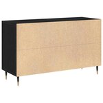 vidaXL Buffet Chêne noir 100 x 36 x 60 cm Bois d'ingénierie