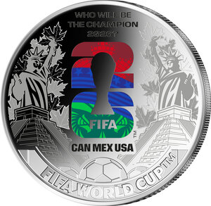 Monnaie WHO WILL BE THE CHAMPION 2026 FIFA World Cup Champions Metal 50 Cents Solomon Islands 2026 (PRÉCOMMANDE)