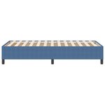 vidaXL Cadre de lit Bleu 90 x 200 cm Tissu en velours côtelé