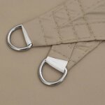 vidaXL Voile de parasol tissu oxford carré 3 6x3 6 m taupe