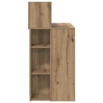 vidaXL Bureau avec rangement chêne artisanal 90 x 48 x 101 5 cm