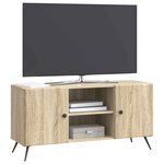 vidaXL Meuble TV 102 x 34 5 x 50 cm Chêne Sonoma Bois d'ingénierie