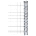 vidaXL Clôture de jardin Acier galvanisé 50 m 150 cm Argenté
