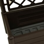 vidaXL Jardinière avec treillis 100x43x142 cm PP Moka