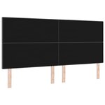 vidaXL Tête de lit LED avec tête de lit Gris foncé 200 cm Polyester