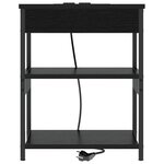 vidaXL Cabinet de chevet Chêne noir Bois d'ingénierie