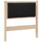vidaXL Tête de lit Autre Marron 80 cm Bois massif en pin