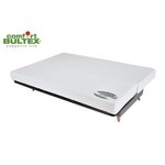 COMFORT BULTEX Clic clac 3 places - Tissu gris - 192 x 95 x 101 - MONA