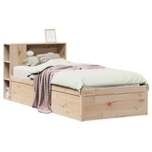 vidaXL Cadre de lit sans matelas 75x190 cm bois de pin massif