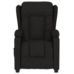 vidaXL Fauteuil inclinable électrique Noir Tissu