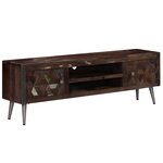 vidaXL Meuble TV Bois de récupération solide 140 x 30 x 45 cm