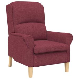 vidaXL fauteuil Rouge bordeaux 76 x 94 x 102 cm Tissu Sharpa