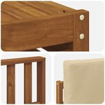 vidaXL Ensemble de canapés d'extérieur 5 pc Naturel et Beige Polyester