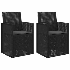 vidaXL Chaises de jardin salle à manger 2 pc Anthracite PP