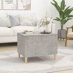vidaXL Table basse Gris béton 60x44 5x45 cm Bois d'ingénierie