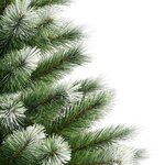 vidaXL Sapin de Noël artificiel à charnières avec neige floquée 210 cm