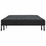 vidaXL Housse de Table Uni Noir 202 x 102 x 15 cm tissu