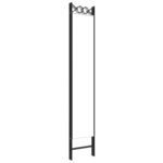 vidaXL Cloison de séparation 5 panneaux Blanc 200x220 cm Tissu