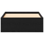 vidaXL Cadre de lit Chêne noir 90 x 200 cm Bois d'ingénierie