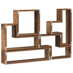 vidaXL Cube mural Autre Bois ancien 96 x 12 x 64 cm Bois d'ingénierie