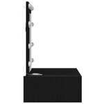 vidaXL Table de Toilette Noir 60 x 40 x 70 cm Bois d'ingénierie