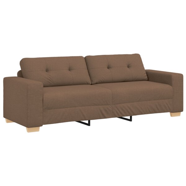 Canapé 3 places vidaXL Marron 180 cm en tissu