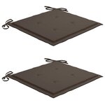 vidaXL Chaises de jardin avec coussins lot de 2 Bois d'acacia massif