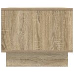 vidaXL Table basse Chêne Sonoma 90 x 50 x 40 cm Bois d'ingénierie