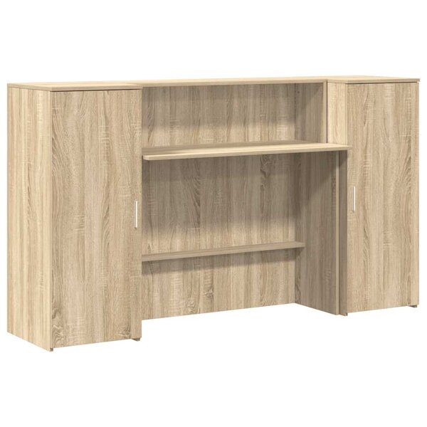 vidaXL Bureau réception chêne sonoma 180x50x103 5 cm bois d'ingénierie