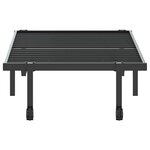 vidaXL Cadre de lit sans matelas pliable noir 80x200 cm acier