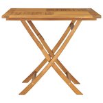 vidaXL Ensemble à manger de jardin 5 Pièces Bois de teck massif