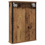 vidaXL Armoire à miroir de salle de bain vieux bois bois d'ingénierie
