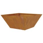 vidaXL Bols à fleurs   5 Pièces  35x35x15 cm en acier corten.