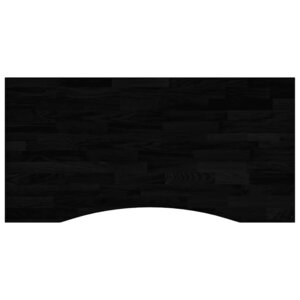 vidaXL Dessus de bureau marron foncé bois chêne massif rectangulaire
