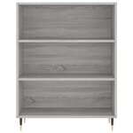 vidaXL Buffet haut Sonoma gris 69 5x34x180 cm Bois d'ingénierie