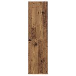 vidaXL Meuble TV mural Montage mural Bois ancien 37 x 37 x 142.5 cm