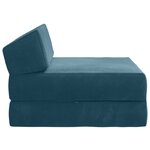 vidaXL Canapé-lit pliable Bleu 60 x 70 x 41 cm Tissu