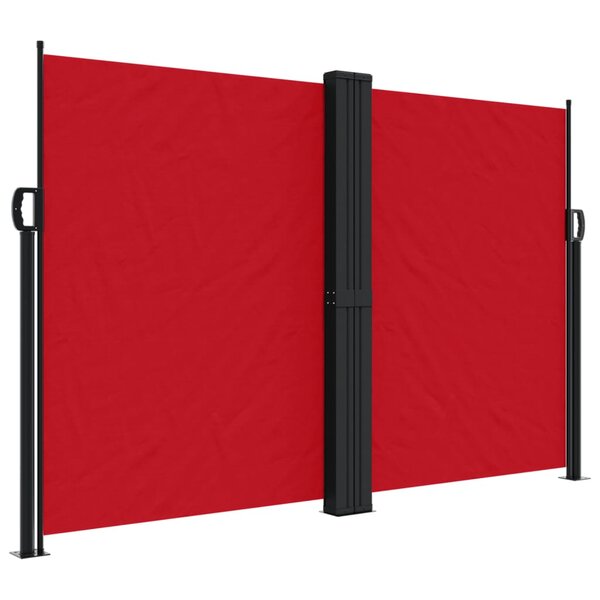 vidaXL Auvent latéral rétractable rouge 160x1200 cm