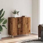 vidaXL Buffet vieux bois 90x34x80 cm bois d'ingénierie