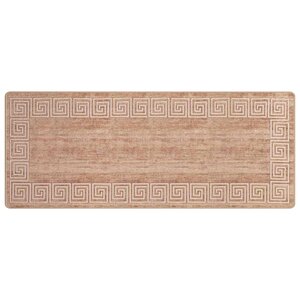 vidaXL Coureur de Tapis MARSA Blanc 100 x 450 cm Polyester et PVC
